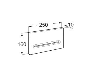 Кнопка смыва Roca PL5 Dual 890099000, белая