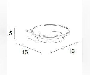 Мыльница Inda Logic A33110CR21, настенная