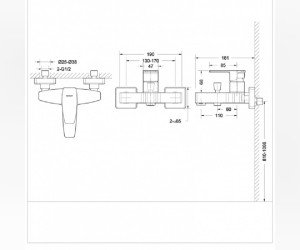 Смеситель Bravat Riffle F672106C-01 для ванны, короткий излив