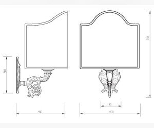 Светильник Migliore Elizabetta 17010 - бронза