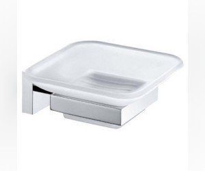 Мыльница Milardo Bering BE041MI стеклянная, хром