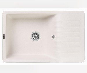 Кухонная мойка GranFest Quarz Z 72, 75.2 x 47.5 см, белый
