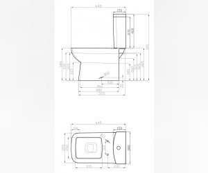 Напольный унитаз Della Quattro Wood DE5110900248 крышка микролифт, версаче золотой