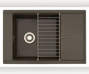 Мойка кухонная Акватон Делия 78, 1A715132DE280, 78 х 51 х 21.8 см, кофе