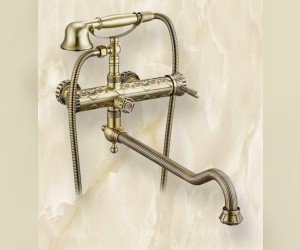 Смеситель для ванны Zorg Antic A 101WDN-BR, античная бронза