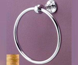 Полотенцедержатель кольцо Devon&Devon First Class DD33320OT, 19.1 см, светлое золото