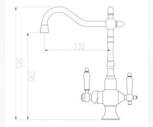 Смеситель Zorg Clean Water ZR 336 YF-50 SATIN для кухни под фильтр, сатин