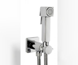 Гигиенический душ Bossini Cube Brass Mixer Set, со смесителем, хром, E38001.030