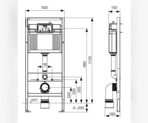 Инсталляция TECE Base K440407.WC1 с унитазом TECE V04 с кнопкой смыва TECEnow, черный матовый