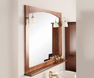 Зеркало Акватон Наварра 85 см, под светильники, орех, 1A138702NAM10 (отсутствует упаковка)