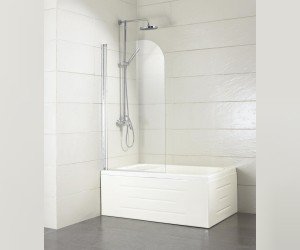 Шторка на ванну Bravat Alfa BG088.5112A 86 x 150 см, стекло прозрачное, хром