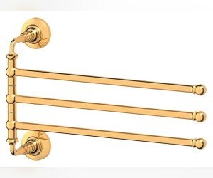 Полотенцедержатель 3SC Stilmar STI 211 поворотный тройной 35 см, золото