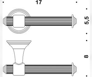 Держатель для туалетной бумаги Colombo Hermitage, хром b3308