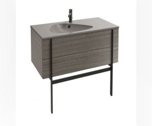 Тумба под раковину Jacob Delafon Nouvelle Vague 100 см, EB3032-E73, фактурный дуб