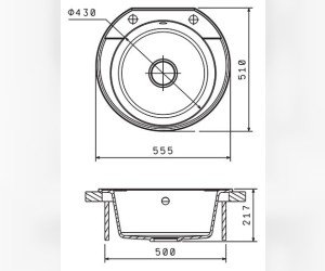 Мойка кухонная Florentina Эльба черный