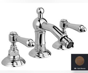 Смеситель Nicolazzi Dames Anglaises 1415DB18 для биде, темная бронза, ручки Dames Anglaises