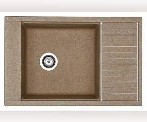 Мойка кухонная Акватон Делия 78, 1A715132DE270, 78 х 51 х 21.8 см, терракот