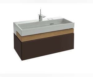 Тумба под раковину Jacob Delafon Terrace 100 см, EB1187-N23, подвесная, цвет - коричневый лак