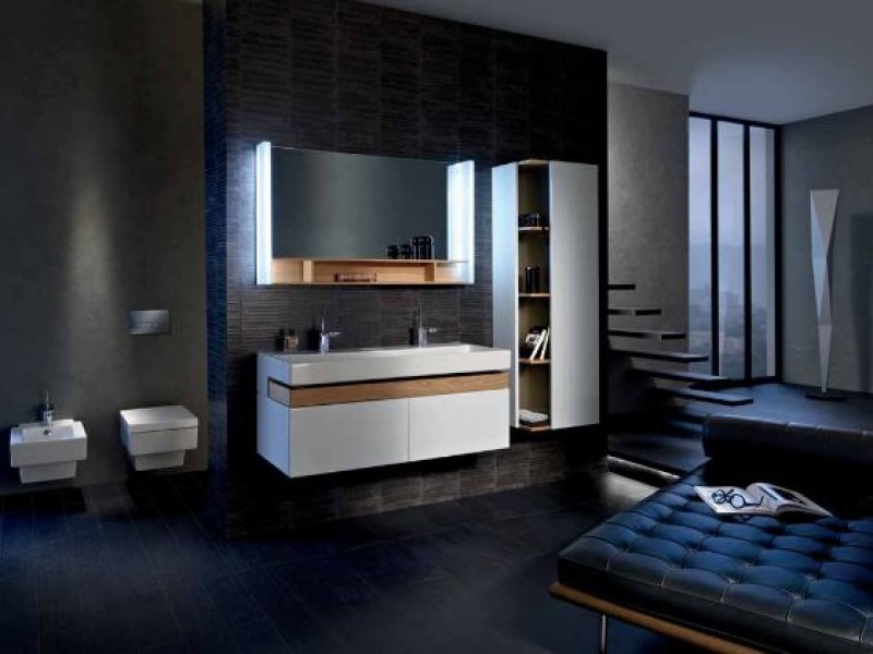 Тумба под раковину Jacob Delafon Terrace 120 см, EB1188-N23, подвесная, цвет - коричневый лак