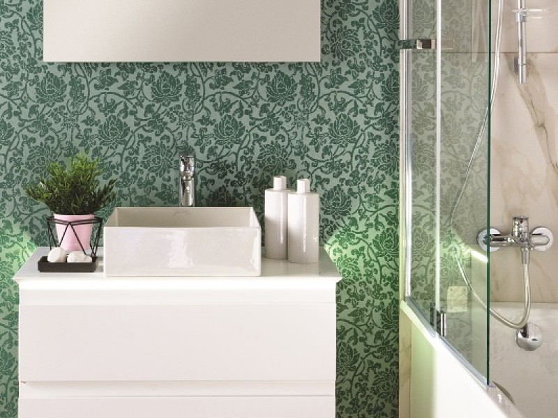 Тумба под раковину Jacob Delafon Madeleine 80 см, со столешницей и с подсветкой, белая блестящая, EB2083-J5