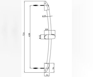 Штанга для душа Bossini D65000.030 хром