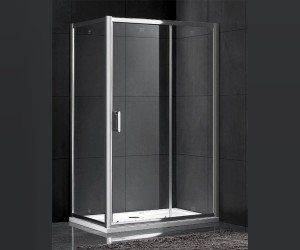 Душевой уголок Gemy Victoria S30131C-A75 (S30191C + A75), 150 х 75 х 190 см, стекло прозрачное