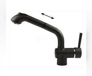 Смеситель Italmix INDUSTRIAL ID 0820 LAV для кухни, цвет LAVA чёрный металлик