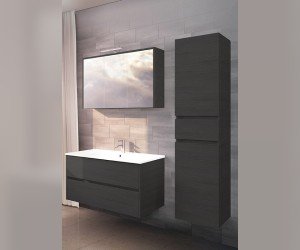 Комплект мебели Riho Porto Set 27, 80 см, цвет черный