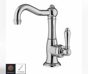 Смеситель Nicolazzi Cinguanta 3452DB76C для раковины, цвет темная бронза, ручка P.M. BLANC