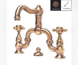 Смеситель Nicolazzi Dames Anglaises 1419DB78 для раковины, темная бронза, ручки P. Mont Blanc