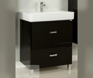 Тумба под раковину Акватон Америна 80 Н, 1A169401AM950, черная