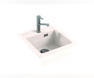 Мойка кухонная Alveus Granital Atrox 20 1131986 470х500 мм, белый