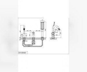 Смеситель D&K Marx Rhein DA1394901 на борт ванны