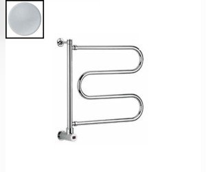 Полотенцесушитель электрический Margaroli Vento 500547SAB, высота 57.5 см, ширина 63 см, сатин