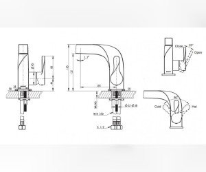 Смеситель Bravat Wave F174108C-2 для раковины