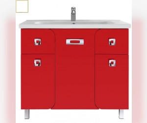 Тумба с раковиной Vod-ok Арнелла 90, цвет белый