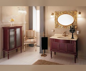 Комплект мебели Labor Legno MILADY Composizione MIL 101, Rosso/Pompei, 105 см