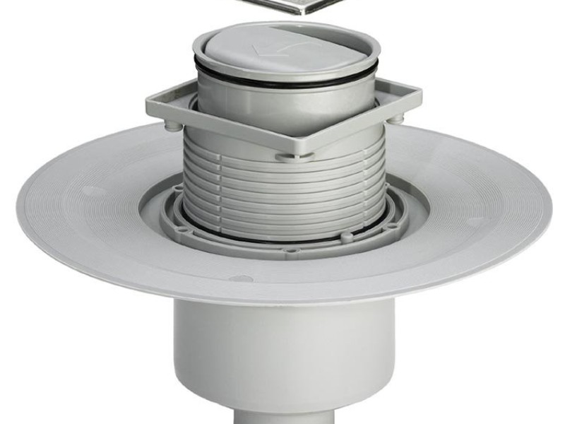 Трап Viega Advantix 583224, 100 x 100 мм, с сухим затвором, с решеткой из нержавеющей стали