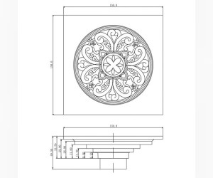 Трап сливной Veragio Canyon VR.CAN-2022.CR, 15 х 15 см, хром