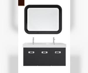 Тумба с раковиной Vod-ok Астрид 120 с 1 ящиком, цвет шоколад