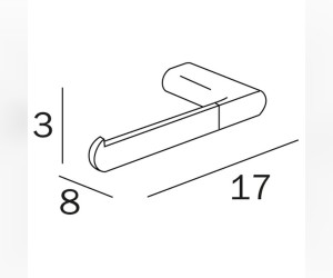 Держатель для туалетной бумаги Inda Mito