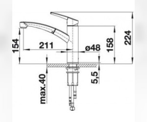 Смеситель Blanco Nea-S 520307, жемчужный