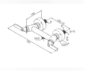Смеситель Damixa Venus 162000000 для душа