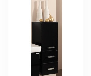 Полуколонна подвесная Акватон Америна, 1.A137.8.03A.M95.0 чёрный глянец