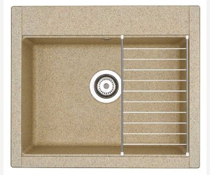 Мойка кухонная Акватон Делия 60, 1A715232LD220, 60.2 х 51.7 х 21.8 см, песочный