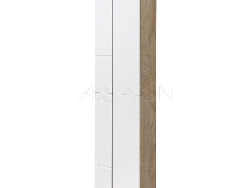 Полупенал Акватон Мишель 43 см, дуб эндгрейн, белый, 1A243903MIX40