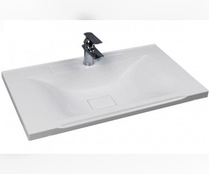 Раковина Акватон Премьер М 800 1A70493KPR010 (49-R.01.01), квадратный слив, 80*45 см