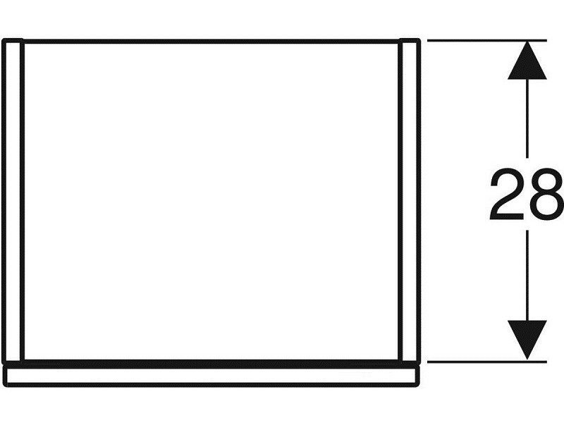 Шкаф-пенал Geberit Smyle Square 500.361.JR.1, 36 см, цвет орех пекан