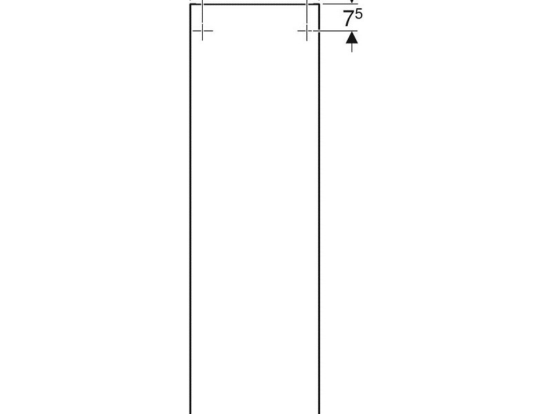 Шкаф-пенал Geberit Smyle Square 500.361.JR.1, 36 см, цвет орех пекан