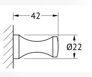Крючок FBS Universal UNI 002 длина 4,5 см